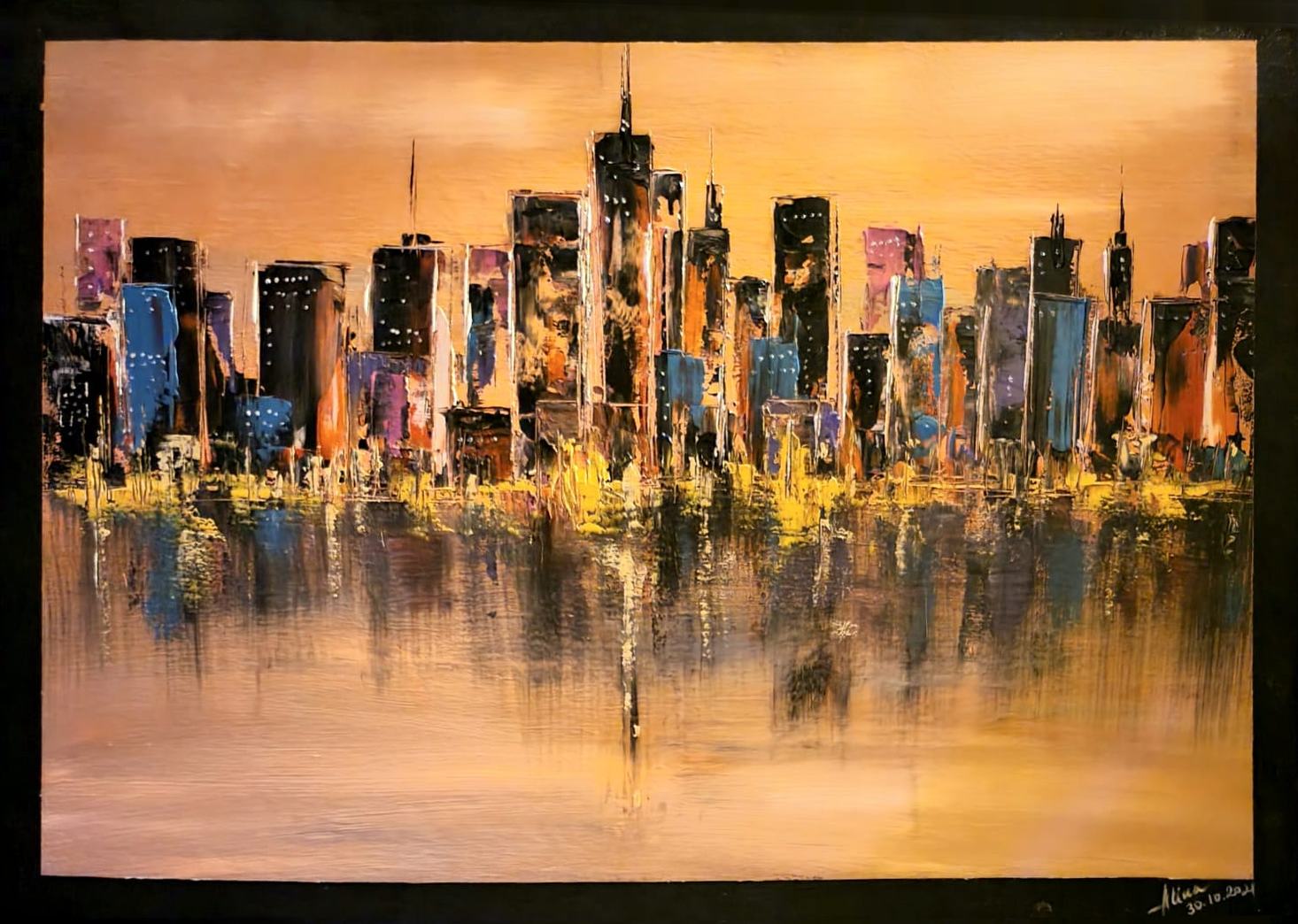 ArteDiAlina.com painting: Fall and Rise